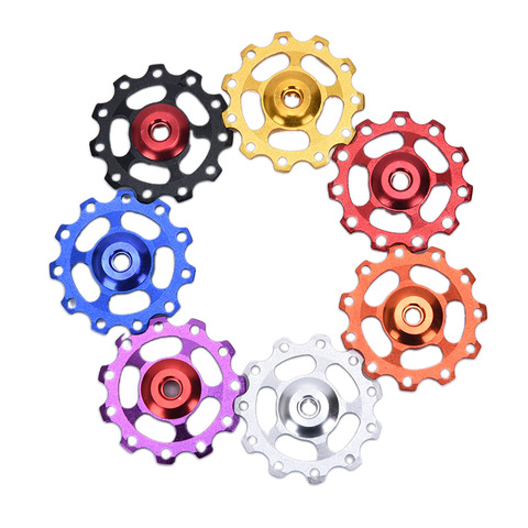 12T Aluminum Alloy MTB Bicycle Rear Derailleur Pulley Jockey Wheel Road Bike Guide Roller Idler Part Cycling Accessory ► Photo 1/6