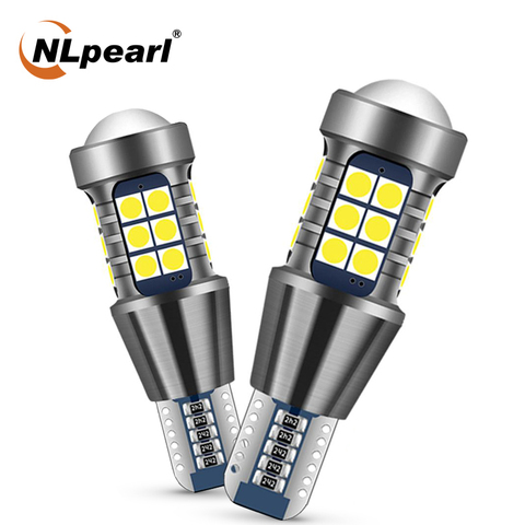 NLpearl 2x Signal Lamp T15 Led Bulb W16W Led Canbus 921 912 Lamp Super Bright 3030 27SMD Auto Backup Reverse Light Tail Lamp 12V ► Photo 1/6