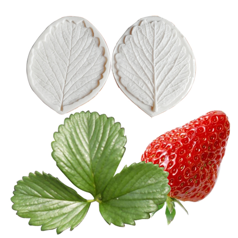 Strawberry Leaf Veiner Silicone Mold Chocolate Fondant Gumpaste Sugar Clay Flower Cake Decorating Moulds DIY M2108 ► Photo 1/2