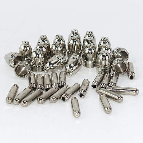 40pcs AG60 Plasma Cutting Torch Consumable SG55 Plasma Cutter Kit 60A AG-60 Plasma Torch Tip Electrode Nozzle ► Photo 1/6