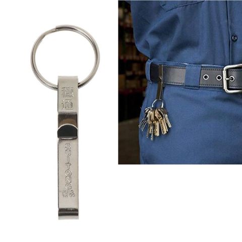 6Pcs Key Holder Belt Clip Key Accessory with Split Ring Stainless Steel Belt Clip Key Ring Useful Keychain Men Jewelry ► Photo 1/6