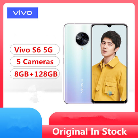 DHL Fast Delivery Vivo S6 5G Cell Phone Exynos 980 Android 10.0 6.44