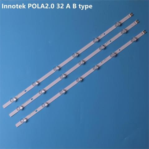 New 3pcs(2*A*6LEDs,1*B*7 LEDs) LED backlight strip Replacement for LG TV 32LN540 32LN550FD Innotek POLA2.0 32 inch A B type ► Photo 1/4