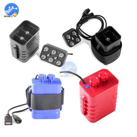 4/6x18650 Lithium Battery Pack Charger Box LED Indicator Waterproof Safety Cycling Battery Case Holder for Bike Light Headlamp ► Photo 1/6