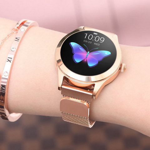 KW10 Smart Watch IP68 Waterproof Women Lovely Bracelet Heart Rate Monitor Sleep Monitoring Smartwatch IOS Android band - Price history & Review AliExpress Seller - VBDK 3C Digital Direct sales