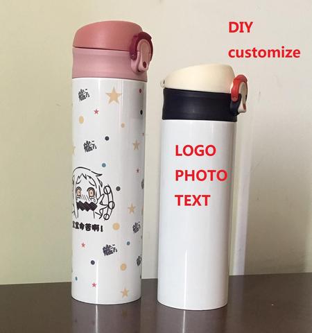 350ML/500ML DIY Thermos new type Customize image photo picture colorful print LOGO creative gifts Vacuum New Year gift Christmas ► Photo 1/5