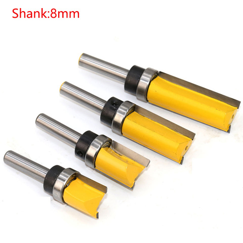 1pcs 8mm Shank Milling Cutter Router Bit  Wood Cutter Router Bit Carbide Shank Mill Woodworking Trimming Engraving Cutting Tools ► Photo 1/6