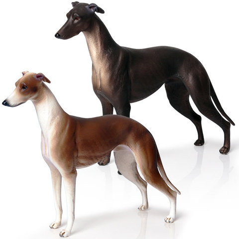 Greyhound Animal Figure Collectible Toys Dog Animal Action Figures Kids Plastic Cement Toys ► Photo 1/4