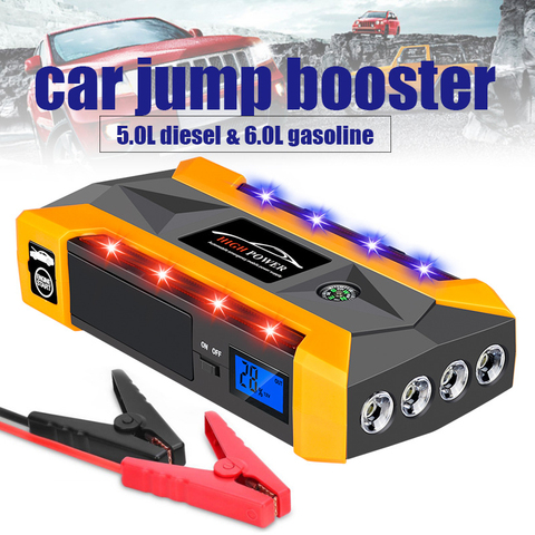 Car Jump Starter 20000mAh 600A Portable Emergency Starting Device Lighter Digital Display USB Powerbank for Phones Tablet Laptop ► Photo 1/6