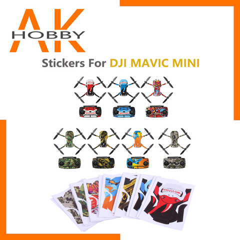 Protective Film PVC Stickers Waterproof Scratch-proof Decals Full Cover Skin Accessories for DJI Mavic Mini Drone Accessories ► Photo 1/6
