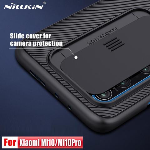 For Xiaomi Mi 10 Case NILLKIN CamShield Case Slide Camera Cover anti-skidding dust-proof Anti-Fingerprints For Mi 10 Pro ► Photo 1/6