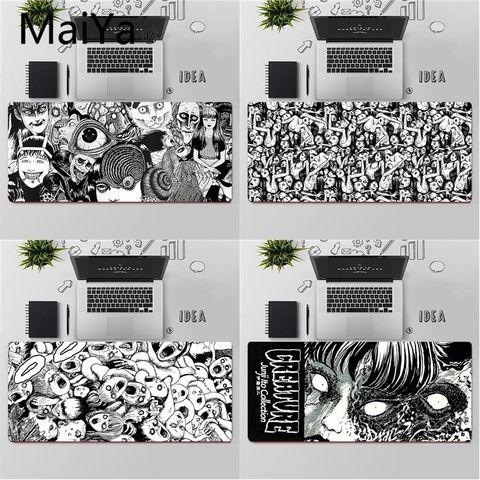 Maiya Top Quality Junji Ito Tees Horror Customized laptop Gaming mouse pad Free Shipping Large Mouse Pad Keyboards Mat ► Photo 1/6