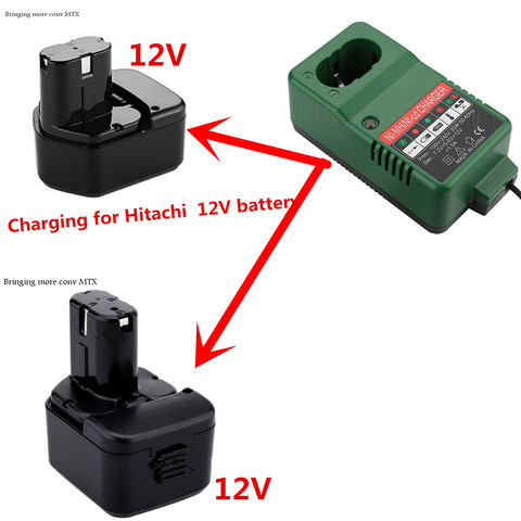 Newest 1.5A Battery Charger For Hitachi Ni-Cd/Ni-Mh 12V Batteries EU Plug not include battery high quality  battery charger ► Photo 1/6