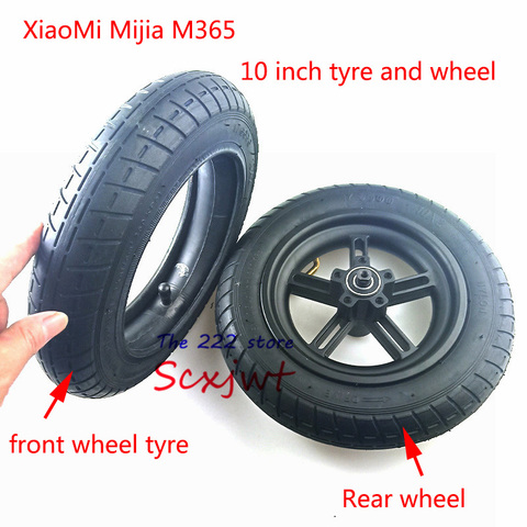 Upgraded 10 Inches Electric Scooter Outer Inner Tube for Xiaomi Mijia M365 front Motor wheel tyres & Inflation rear tyres Wheel ► Photo 1/6