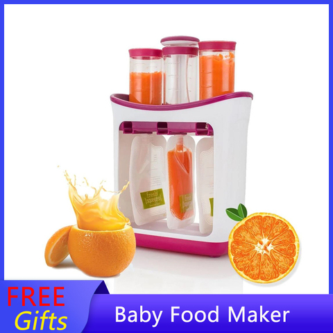 New Baby Feeding Product Newborn Food Maker Portable Toddler Infantino Squeeze Pouches babycook Fruit Juice Station For 0-6 Ages ► Photo 1/6