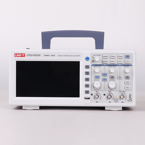 UNI-T UTD2102CEX Digital Storage Oscilloscopes 2CH 100MHZ Scopemeter Scope meter 7 inches widescreen LCD displays ► Photo 1/6