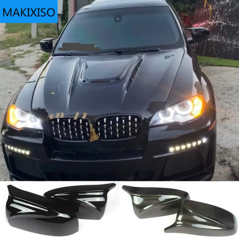 Suitable for BMW X5 E70 X6 E71 rearview mirror 08-13 horn type rearview mirror shell replaceable reversing mirror cover ► Photo 1/5