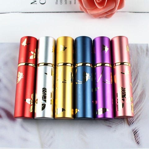 1PC Top Quality Luxury 10ml Metal Perfume Bottle Aluminium Refillable Atomizer Portable Glass Spray Bottle Empty ► Photo 1/6