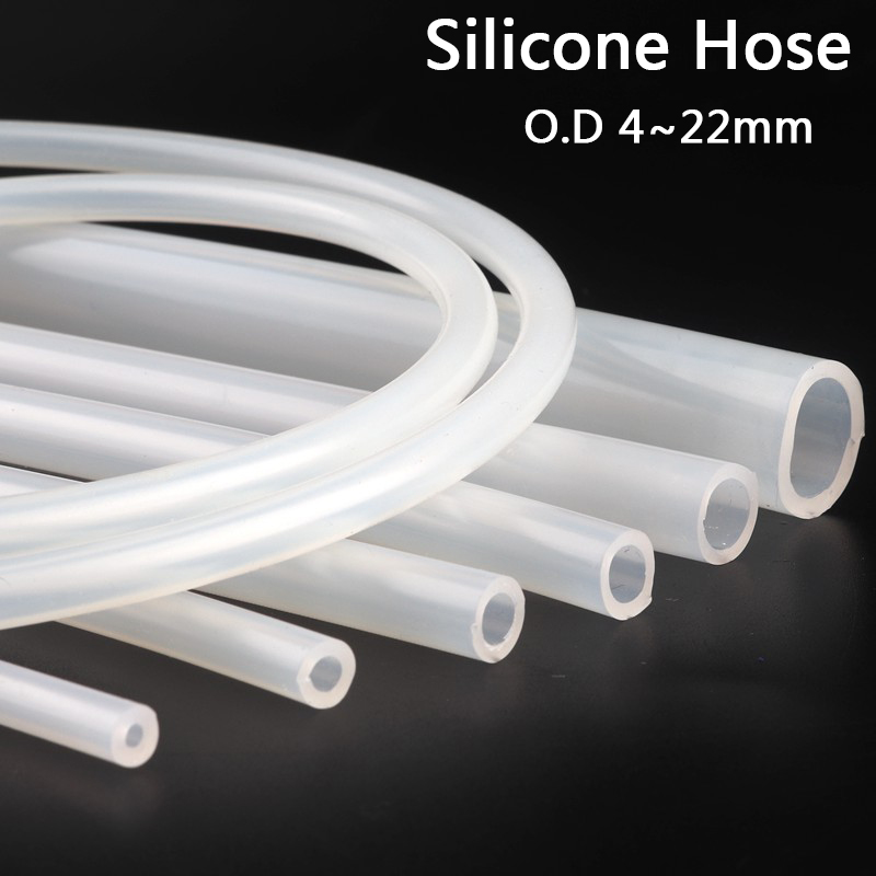 Transparent Silicone Rubber Hose Beer Milk Pipe Plumbing Hoses Flexible Tube g 