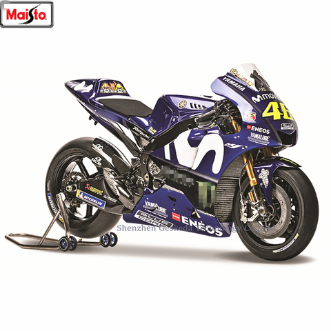 Maisto 1:18 Yamaha 2022 Champion 46Team Racing Silvardo original authorized simulation alloy motorcycle model toy car Collecting ► Photo 1/5