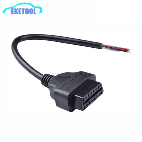 OBD OBD2 16Pin Female Extension Opening Cable Car Diagnostic Interface Connector OBD II Female Converter OBD2 Male Cable ► Photo 1/6