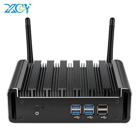 Mini PC Intel Core i3-7100U i5-7200U i7-7500U DDR3L RAM mSATA SSD Windows 10 300Mbps Wi-Fi HDMI VGA 6*USB Office Computers ► Photo 1/1