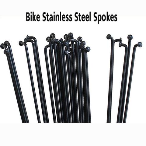 Bicycle Stainless Steel Spokes 36pcs Bike Spoke 14G J Bend Steel Bicycle Spokes with Nipples 253mm-294mm ► Photo 1/6