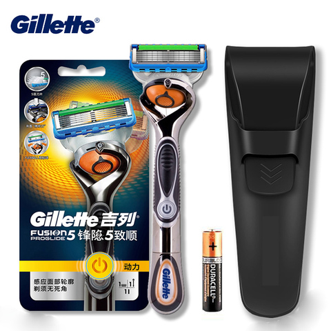 Men's Razor Gillette Fusion ProGlide Power Shaving Shaver Male Face Beard Hair Trimmer 5 Layer Blades Replacement Refills  ► Photo 1/6