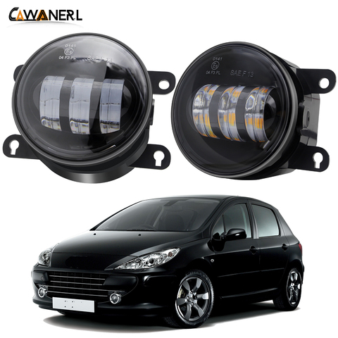 Fog Light Assembly For Peugeot 307 CC SW Break Hatchback 2002-2008 30W 6000LM Car Front Bumper LED Fog Lamp DRL H11 12V ► Photo 1/6