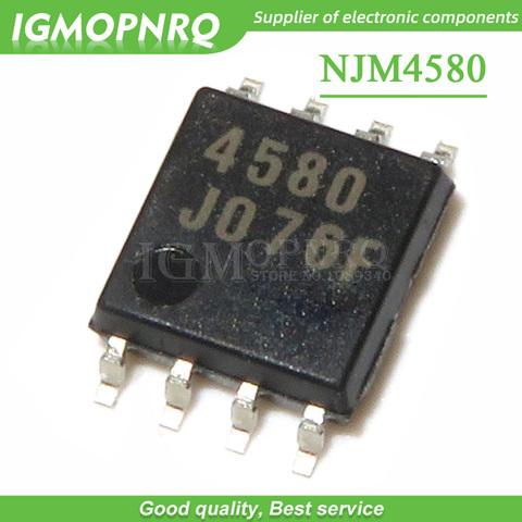 50PCS NJM4580M NJM4580 4580 SOP-8 IC dual op amp noiseless audio amplifier IC chip New Original ► Photo 1/1