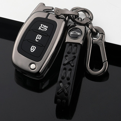 Key Case Car Cover For Hyundai Tucson Sonata Ix35 Ix25 I20 Creta Santa Fe GLS SPORT Elantra Reina Key Cover Case Fob i30 creta ► Photo 1/6