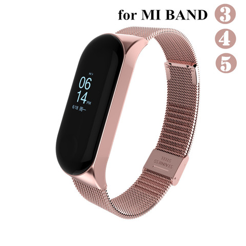 Mi band 3 4 5 Strap Metal for Xiaomi Mi Band 5 4 3 Bracelet Screwless Xiaomi Mi Band 4 Bracelet Correa Xiomi MiBand 3 Wrist Band ► Photo 1/6