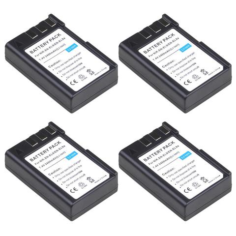 4x2400mAh EN EL9a EN-EL9 EN EL9 EL9a Camera Li-ion Battery for Nikon ENEL9 D40 D60 D40X D5000 D300 L15 Batteries ► Photo 1/6