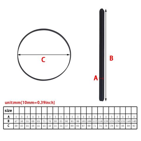 5mm Wide Turntable Rubber Belt Flat Drive Belt for Vinyl Record Player Turntable B85B ► Photo 1/6