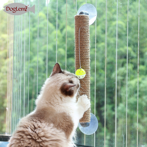 Cat Scratcher  Toy Pet Cat Scratching Sucker Post For Window Wall Climbing Scratching Toys Cats Products Cat Supplies ► Photo 1/6