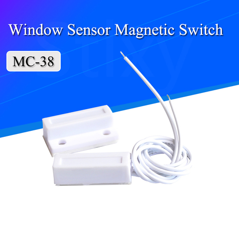 5pair /lot MC-38 Wired Door Window Sensor Magnetic Switch Home Alarm System Detector Reed Switch ► Photo 1/2