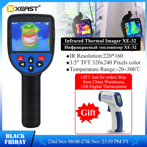 Duty Free! XE-32/33 220*160  IR Infrared Thermal Imager Camera Thermal Imaging Camera High-Definition HD 320x240 Handheld Test ► Photo 1/6