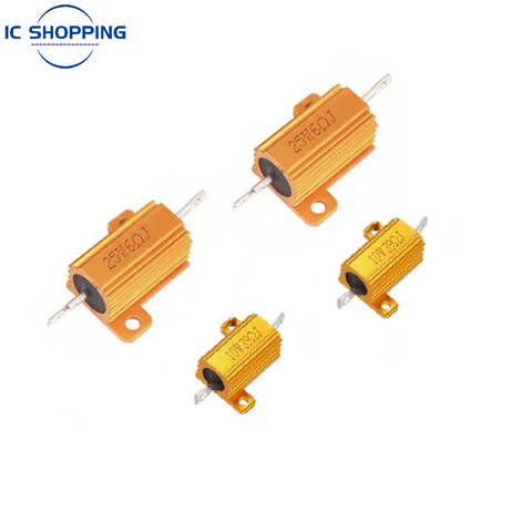 2PCS 10W 25W RX24 Aluminum Power Metal Shell Case Wirewound Resistor 0.1~10K 0.1 0.2 0.3 1 2 68 10 20 100 200 500 1K 10K ohn ► Photo 1/4