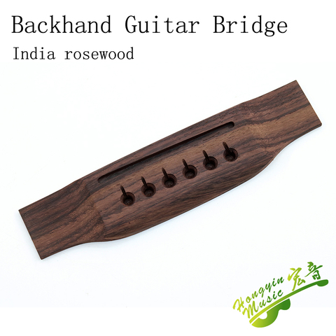 Backhand Guitar Left handed guitar Bridge Replacement Parts Acoustic  Guitar Accessories  Indian Rosewood ► Photo 1/6