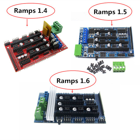 RAMPS 1.4 1.5 1.6 Panel Part Motherboard 3D Printers Parts Shield Red Black Controls ► Photo 1/1