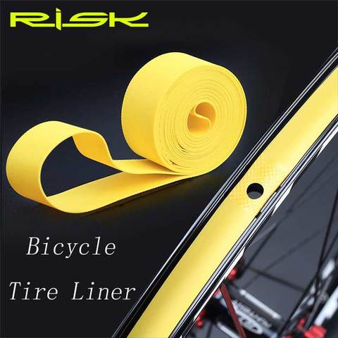 RISK 1 Pair 2 Pcs Bicycle Tube Premium PVC Rim Tapes Strips MTB Mountain Bike Road Bike Folding Tire Liner Cover 26 27.5 29 700c ► Photo 1/6