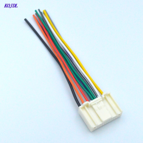 CAR radio iso stereo AUDIO Wiring harness adapter plug connector for CD player FOR Nissan Subaru Infiniti OEM Factory Radio ► Photo 1/4