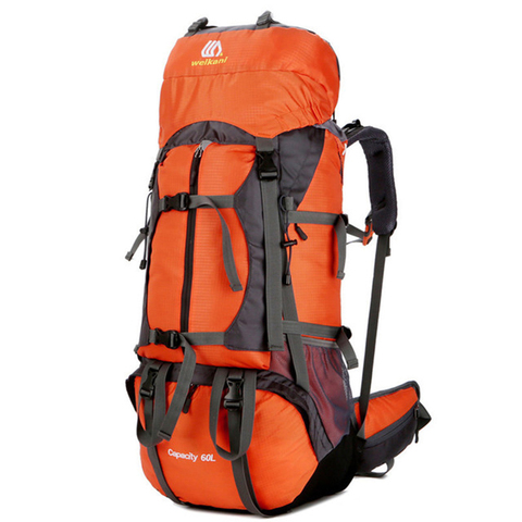60L Outdoor Climbing Backpack Rain Cover Rucksack Waterproof Mountain Turistik Top Hiking Backpacks Waterproof Packable Backpack ► Photo 1/6