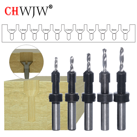 1pcs 8mm 10mm Shank HSS Woodworking Countersink Router Bit Set Screw Extractor Remon Demolition for Wood Milling Cutter ► Photo 1/6
