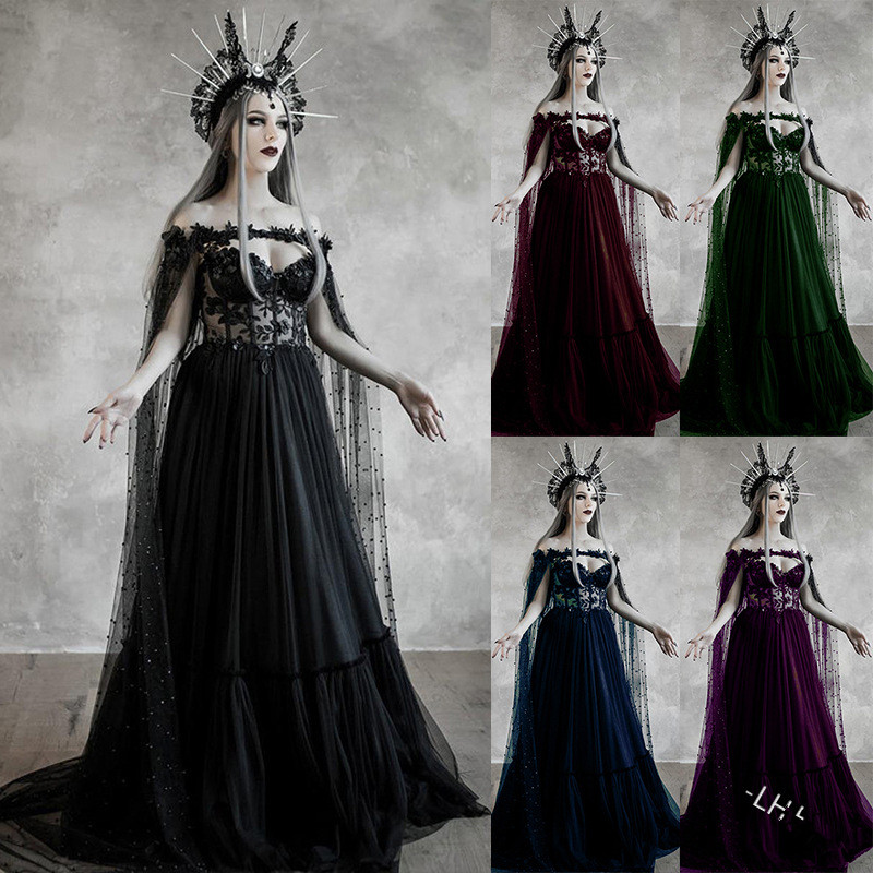 Best Deal for JUMESGU Renaissance Costumes for Women Dress Fairy Gothic