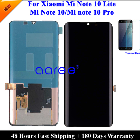 AMOLED LCD Display Original For Xiaomi Mi Note 10 Lite LCD For Xiaomi Mi note 10 LCD Display LCD Screen Touch Digitizer Assembly ► Photo 1/2