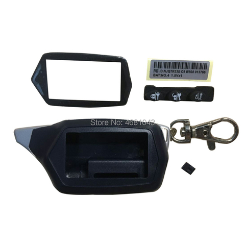 Russian Version C9 Key case keychain Body Cover for Two Way Car Alarm Starline C9 C4 C6 C3 C2 C1 C5 lcd Car Remote Control ► Photo 1/1