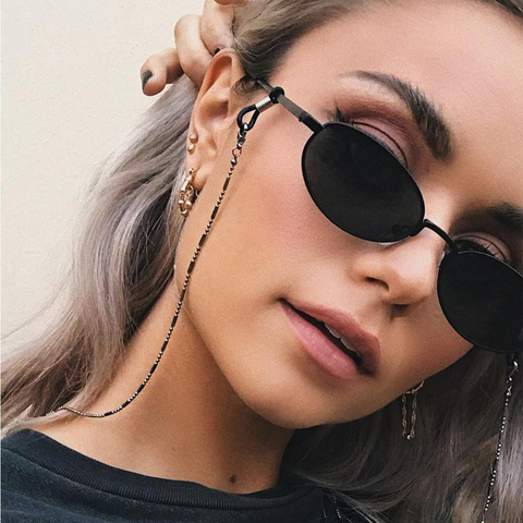 Minimalist Style Balck Bead Chain Eyeglass Chain Lanyard Reading Glasses Chains Women Accessories Sunglasses Hold Straps Cords ► Photo 1/6