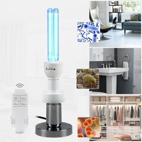 UVC Disinfection lamp Quartz Tube Bulb Ultraviolet Bactericidal lamp Timer UV light Sterilizer For Home Kitchen Toilet 110V/220V ► Photo 1/6