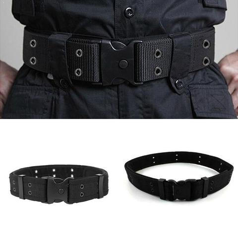 Nylon Weave Belt With Plastic Plugging Buckle Tactical Waist For Training High Adjustable Strap Quality Outdoor Q9L0 ► Photo 1/6